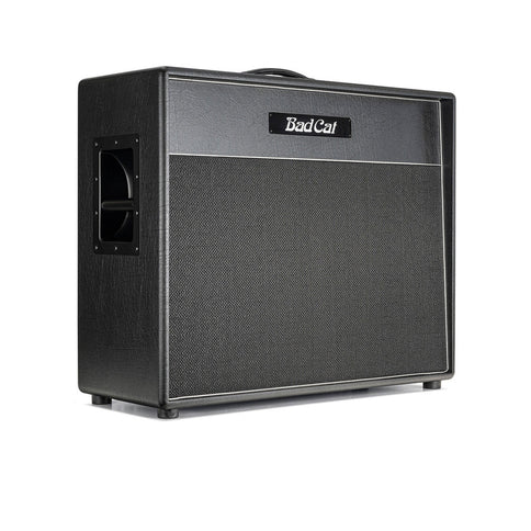 Bad Cat Player Series Hot Cat 2x12 Extension Cabinet (Silver Speckled Grille, Silver Piping)