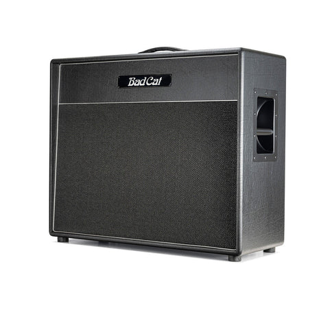 Bad Cat Player Series Hot Cat 2x12 Extension Cabinet (Silver Speckled Grille, Silver Piping)