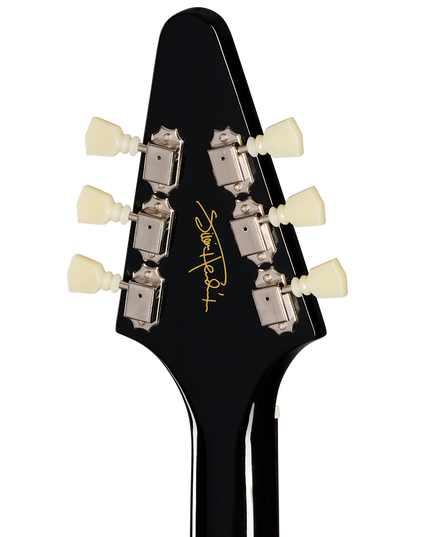 Jimi Hendrix "Love Drops" Flying V Ebony Electric Guitar
