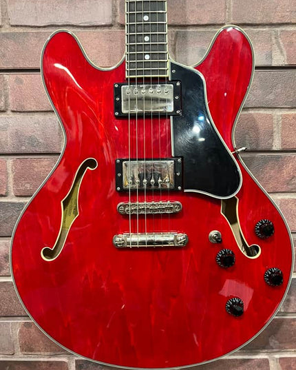 Eastman T386RDUSD Used Thinline Hollowbody Red Stain Electric Guitar