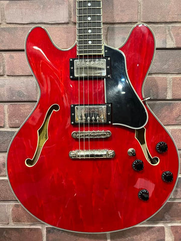Eastman T386RDUSD Used Thinline Hollowbody Red Stain Electric Guitar
