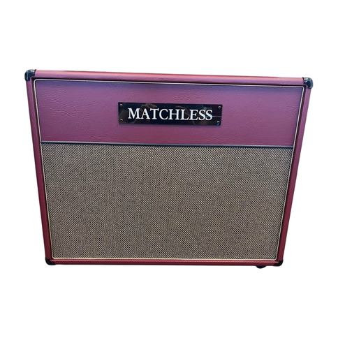 Matchless 30/15 Head and ESD212 Cab Burgandy/Gold Amp Stack