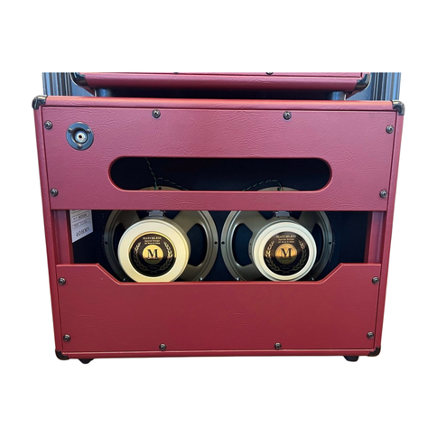 Matchless 30/15 Head and ESD212 Cab Burgandy/Gold Amp Stack