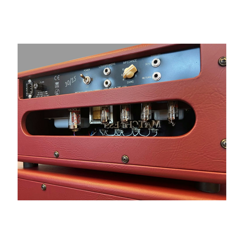 Matchless 30/15 Head and ESD212 Cab Burgandy/Gold Amp Stack