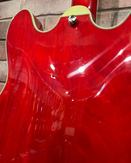 Eastman T386RDUSD Used Thinline Hollowbody Red Stain Electric Guitar