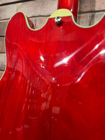 Eastman T386RDUSD Used Thinline Hollowbody Red Stain Electric Guitar