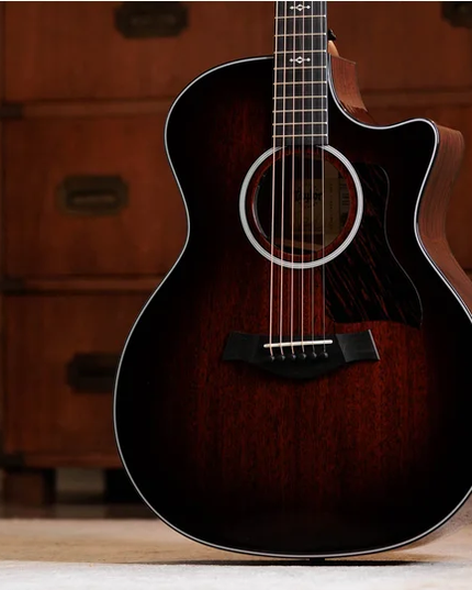 Taylor 324ce Next Generation Acoustic-Electric Guitar Tropical Mahogany Top Shaded Edgeburst