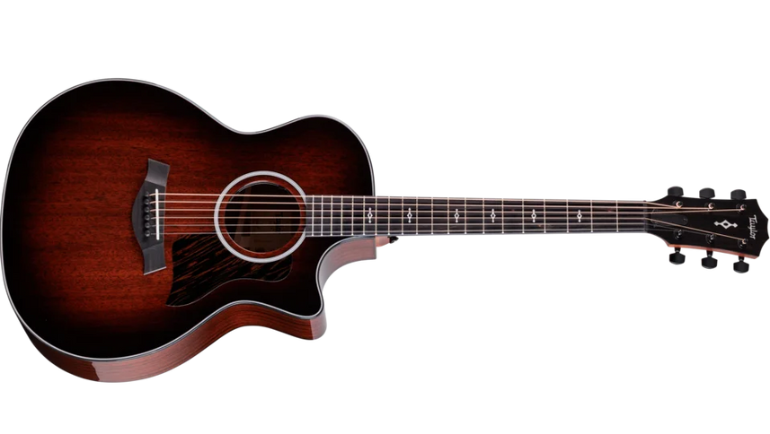 Taylor 324ce Next Generation Acoustic-Electric Guitar Tropical Mahogany Top Shaded Edgeburst