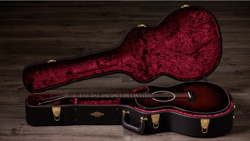 Taylor 324ce Next Generation Acoustic-Electric Guitar Tropical Mahogany Top Shaded Edgeburst