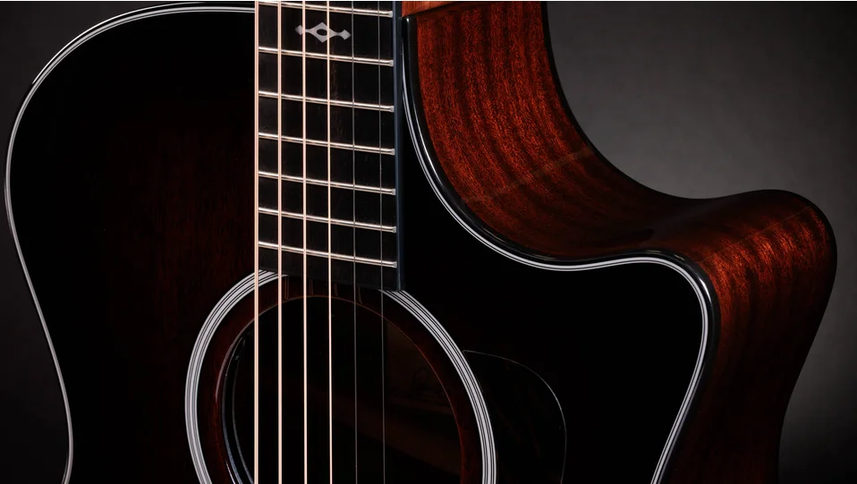 Taylor 324ce Next Generation Acoustic-Electric Guitar Tropical Mahogany Top Shaded Edgeburst