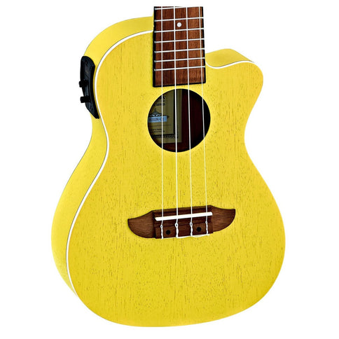 Ortega Earth Concert A/E Uke Yellow