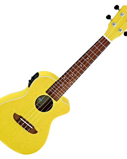 Ortega Earth Concert A/E Uke Yellow