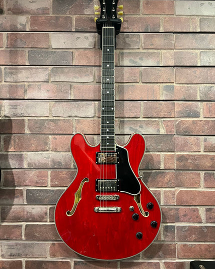 Eastman T386RDUSD Used Thinline Hollowbody Red Stain Electric Guitar